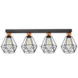 lampa-wiszaca-zyrandol-plafon-diament-miedz-led