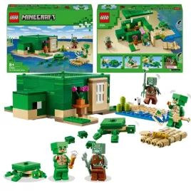lego-minecraft-otwierany-dom-na-plazy-zolwi-21254-wojownik-utopiec-zolw