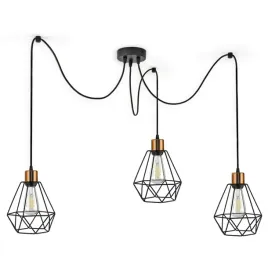 lampa-wiszaca-zyrandol-pajak-diament-miedz-led