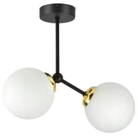 lampa-wiszaca-sufitowa-zyrandol-czarna-zlota-kule