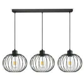 lampa-wiszaca-zyrandol-czarny-druciane-kule-led