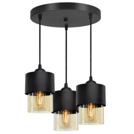 lampa-wiszaca-zyrandol-klosze-metal-szklo-miod-led
