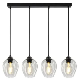 lampa-wiszaca-zyrandol-plafon-4-klosze-transparent