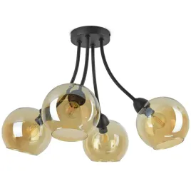 lampa-sufitowa-plafon-cztery-szklane-kule-miod-led