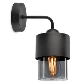 lampa-scienna-kinkiet-klosz-metal-szklo-grafit-led
