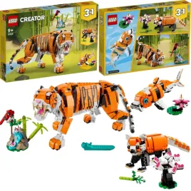 lego-creator-3-w-1-31129-majestatyczny-tygrys-panda-ryba-ruchomy-model-3in1