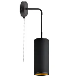 lampa-scienna-kinkiet-z-wlacznikiem-czarna-tuba