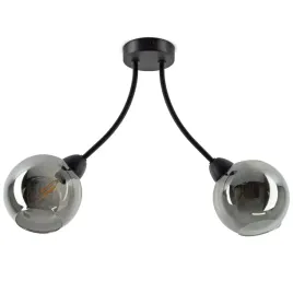 lampa-sufitowa-plafon-dwie-szklane-kule-grafit-led