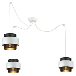 lampa-wiszaca-zyrandol-glamour-biala-czarna-zlota