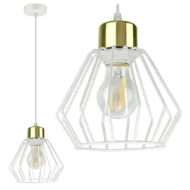 lampa-plafon-zyrandol-glamour-biala-zlota-led