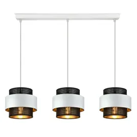 lampa-wiszaca-zyrandol-glamour-biala-czarna-zlota