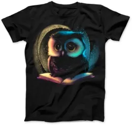 koszulka-damska-slodka-sowa-z-ksiazka-czarna-m-tshirt-prezent