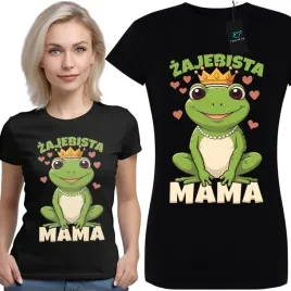 koszulka-damska-zajebista-mama-nadruk-na-dzien-matki-prezent-dla-mamy