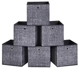 pudelka-do-szafy-tkanina-organizer-6-sztuk-czarne