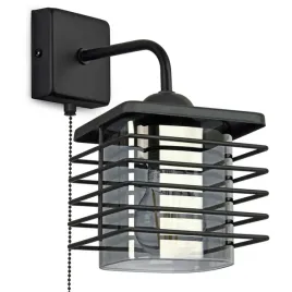 lampa-scienna-kinkiet-druciany-szklany-klosz-led