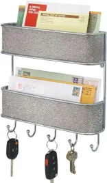 wieszak-na-klucze-organizer-do-przedpokoju-polka-5-kluczy-dwa-poziomy-metal