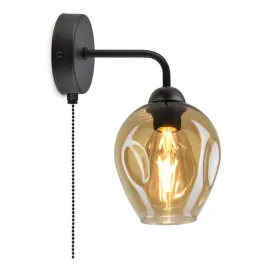 lampa-scienna-kinkiet-z-wlacznikiem-klosz-miod-led