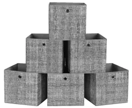 pudelka-do-szafy-z-tkaniny-organizer-6-sztuk-szare