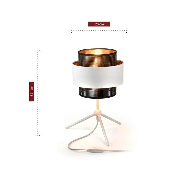 lampka-nocna-stolowa-glamour-biala-czarna-zlota-srednica-szerokosc-klosza-20-cm