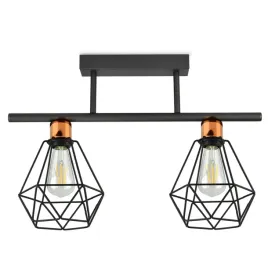 lampa-wiszaca-zyrandol-plafon-diament-miedz-led