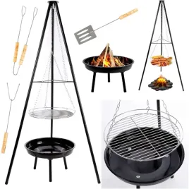 grill-ogrodowy-ruszt-wiszacy-palenisko-trojnog-2w1