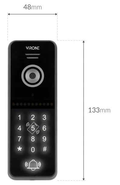 wideodomofon-virone-vdp-66-b-stan-nowy-kolor-czarny