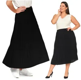 spodnica-midi-damska-plisowana-czarna-dluga-zwiewna-elegancka-moraj