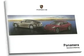 porsche-panamera-niemiecka-ksiazka-serwisowa