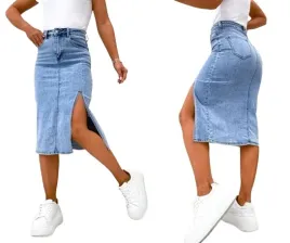 spodnica-damska-jeansowa-midi-z-rozcieciem-elastyczna-wysoki-stan-s-36