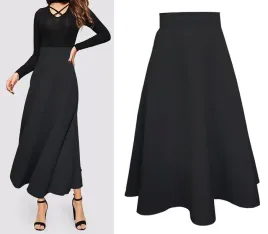 m-83cm-czarna-spodnica-z-polkola-maxi-dluga-do-kostek-galowa
