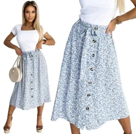 zjawiskowa-kobieca-spodnica-midi-kwiaty-guziki