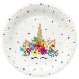 talerzyki-papierowe-jednorozec-bajka-kwiaty-rog-23-cm-8-szt-urodziny