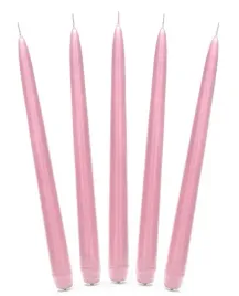 swieca-stozkowa-matowa-jasno-rozowa-10-sztuk-24-cm