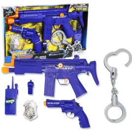 zestaw-malego-policjanta-kajdanki-gwizdek-pistolet