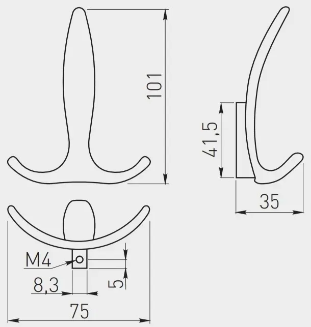 wieszak-scienny-e18-czarny-mat-20m-gtv-stan-nowy