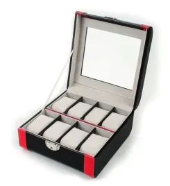 kuferek-pojemnik-etui-do-zegarkow-czarny-czerwony