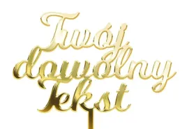 zlota-dekoracja-na-tort-topper-slub-urodziny-chrzest-komunia-imie-napis