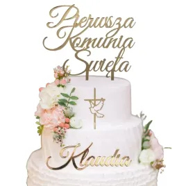 topper-na-komunie-zloty-zestaw-dekoracji-na-tort-komunijny-imie-krzyz-napis