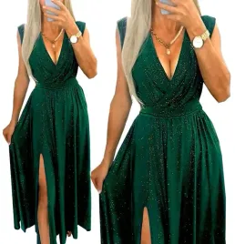 sukienka-dluga-z-rocieciem-wesele-zielona-wieczorowa