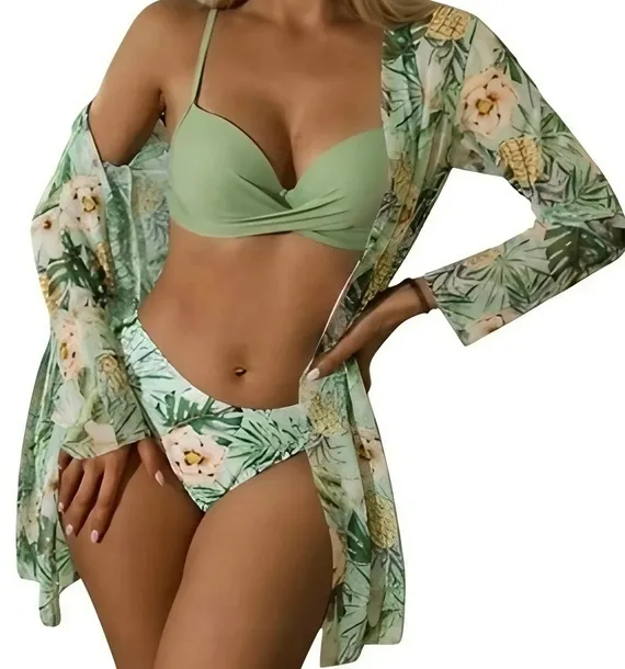 STRÓJ KĄPIELOWY DWUCZĘŚCIOWY BIKINI Z HALKĄ / M