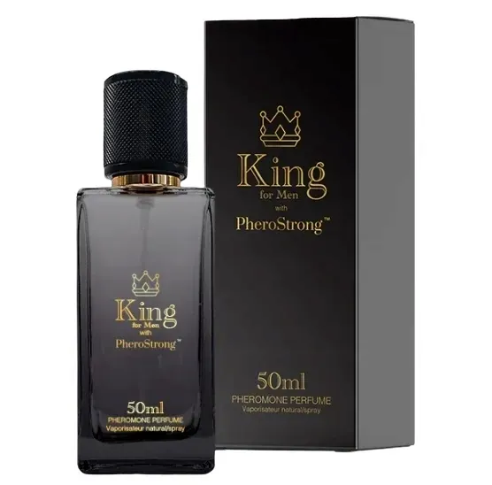 PERFUMY Z FEROMONAMI MĘSKIE PHEROSTRONG KING 50 ML MOCNE PRZYCIAGAJĄCE