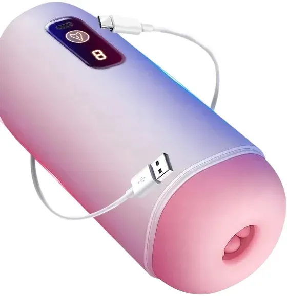 SZTUCZNA POCHWA 8 FUNKCJI USB MASTURBATOR MESKI MASAZ INTYMNY PENISA GLOS
