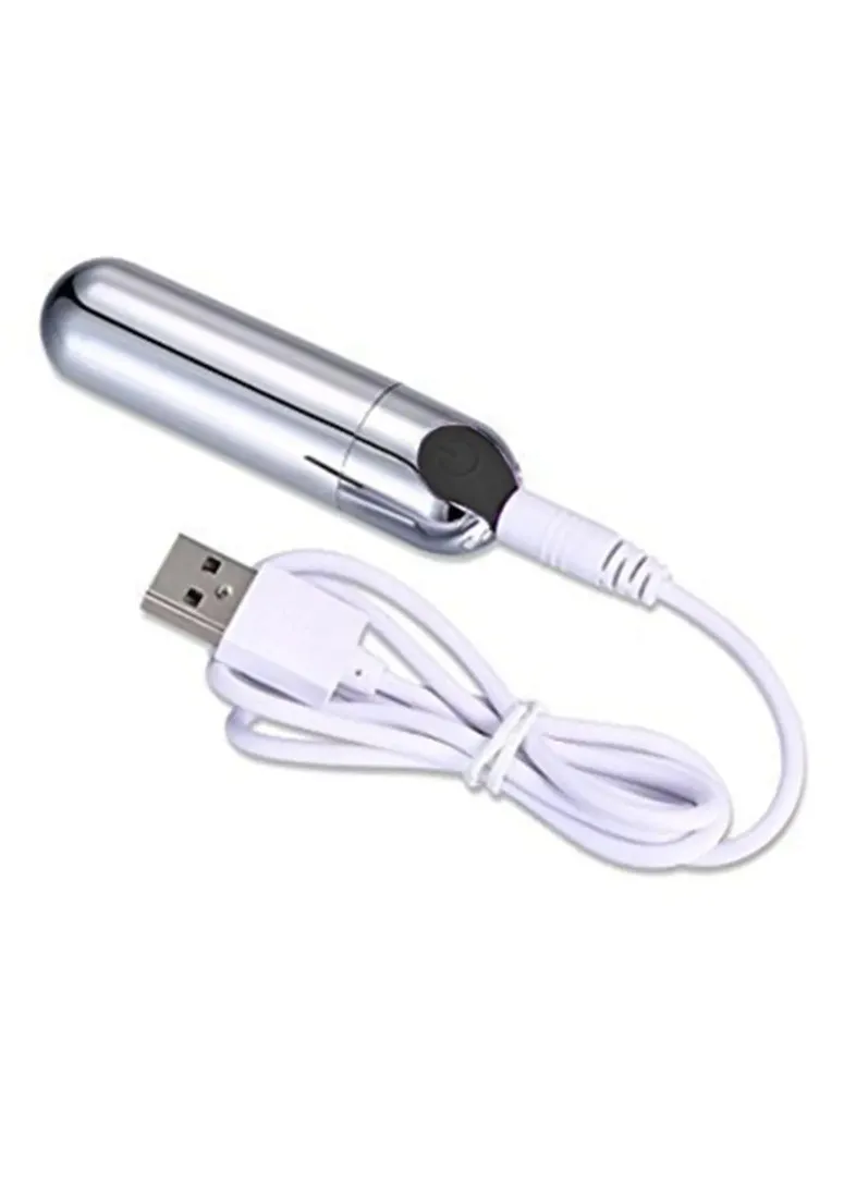 wibrator-strong-bullet-vibrator-silver-black-usb-1-stan-nowy