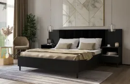 lozko-dwuosobowe-160x200-cm-stoliki-nocne-czarny-mat-luxim-mr-4-kolory