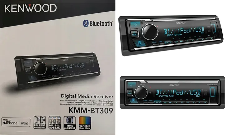 KENWOOD KMM-BT309 RADIO SAMOCHODOWE BLUETOOTH MULTICOLOR MP3