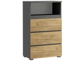 regal-na-ksiazki-biurowy-niski-neo-03-65cm-aktowy-antracyt-dab-craft