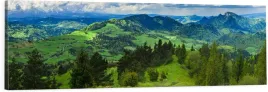 obraz-na-plotnie-panoramiczny-scienny-pieniny-widok-na-gory-120x40