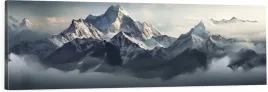 obraz-na-plotnie-panoramiczny-scienny-gory-szczyty-chmury-mgla-120x40