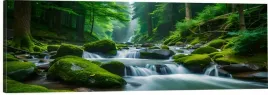 obraz-na-plotnie-scienny-panoramiczny-wodospad-w-gorach-potok-las-120x40