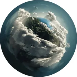 fototapeta-samoprzylepna-okragla-naklejka-kula-ziemska-planeta